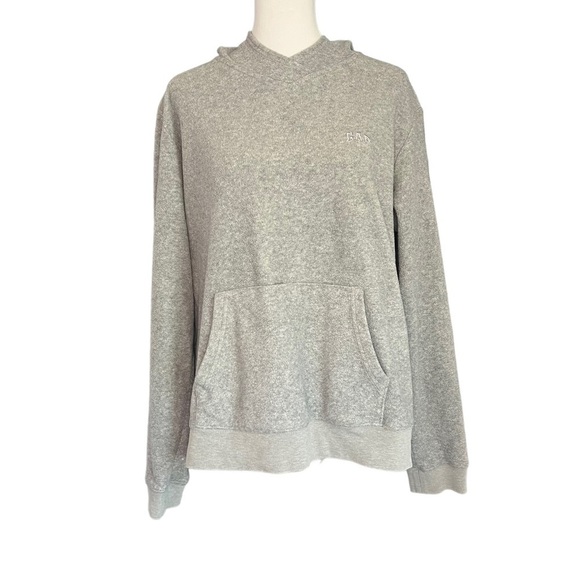 GAP Sweaters - Gap Womens Pullover Fleece Hoodie Sweatshirt Size  XL Gray Fuzzy​​​
